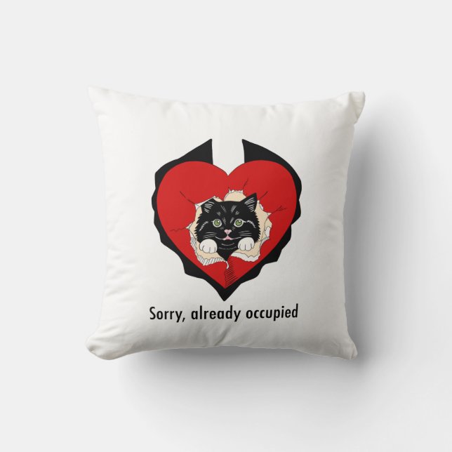 Sorry, already occupied kudde (Framsida)