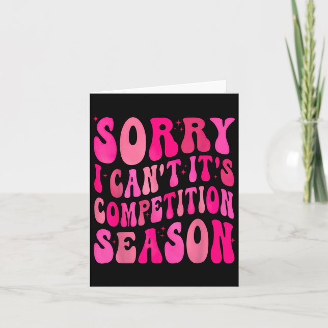 Sorry Can't Comp Season Comp Season  Kort (Framsida)