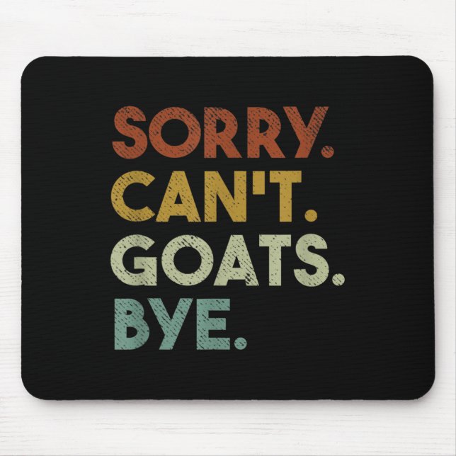 Sorry Can't Goats Bye Funny Goats  Musmatta (Framsidan)