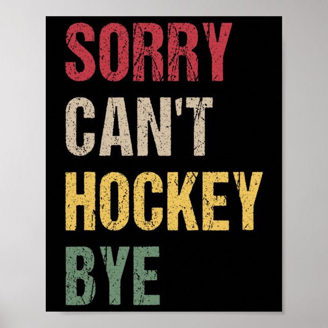 Sorry Can't Hockey Bye (1)  Poster (Framsidan)