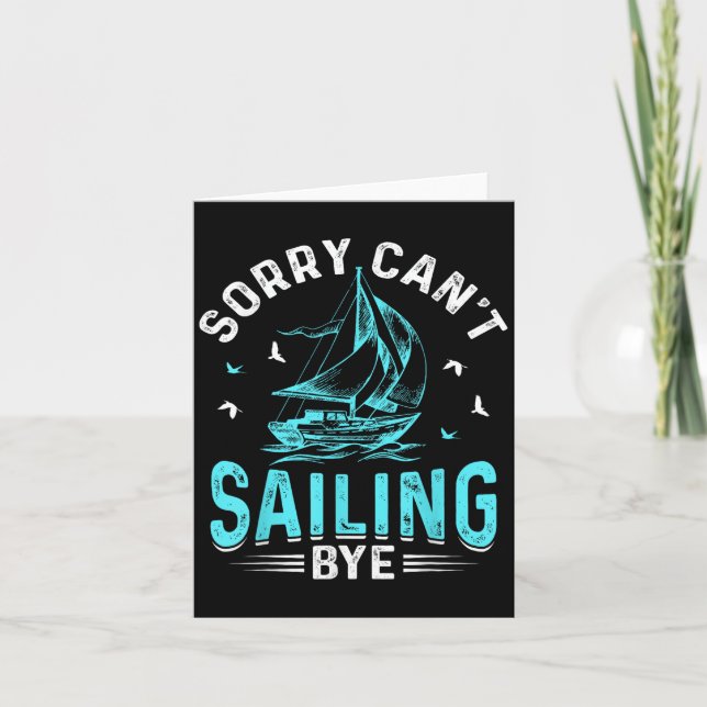 Sorry Can't, Sailing Bye  Kort (Framsida)