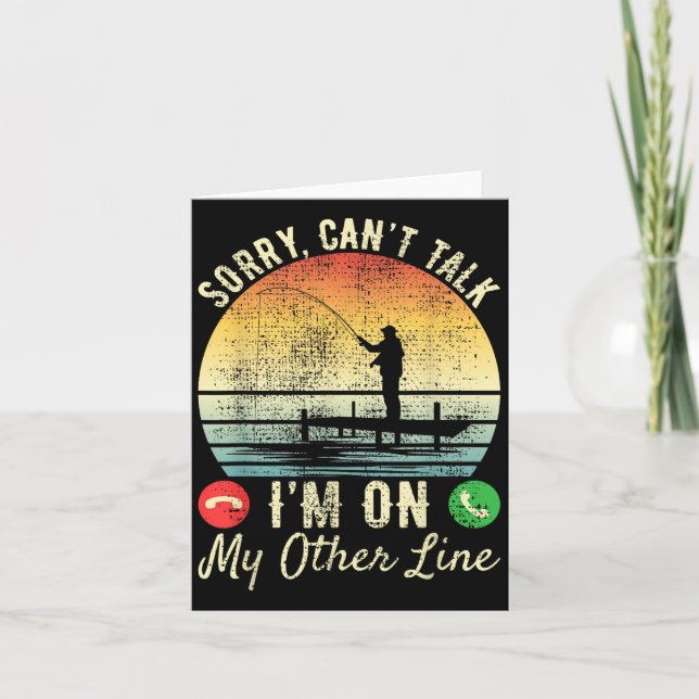 Sorry Can't Talk I'm On My Other Line Reel Cool Fi Kort (Framsida)