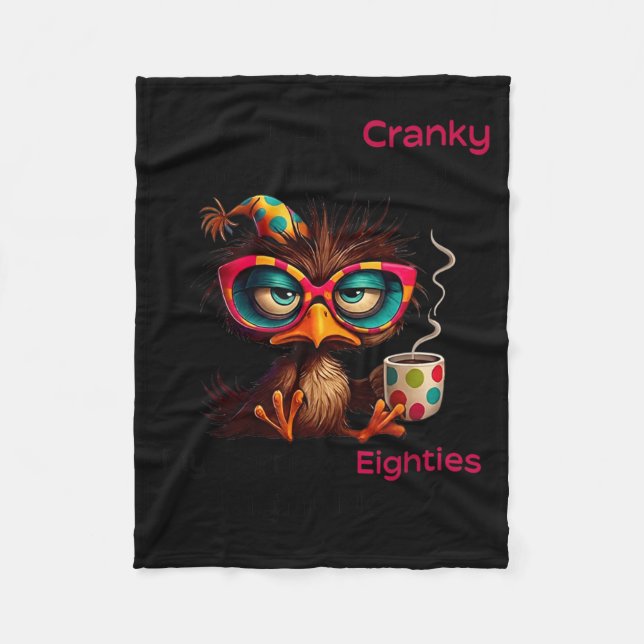 Sorry Cranky Going Through Terrible Eighties Fleecefilt (Framsidan)