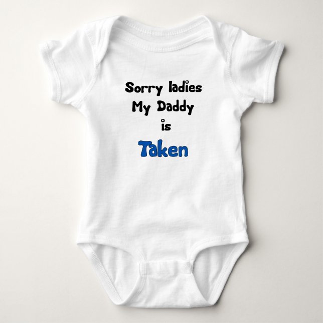 SORRY DAM MY DADDY TAS TRÖJA (Framsida)