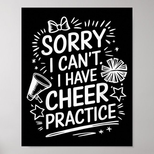 Sorry I Can't I Have Cheer Practice, Cheering Chee Poster (Framsidan)