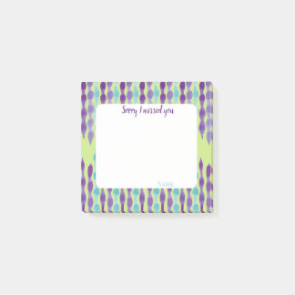 Sorry I missed you customize texts  Post-it Block