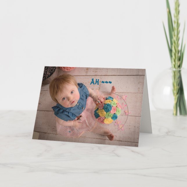 SORRY, I TASTED BIRTHDAY CARD TACK KORT (Framsida)