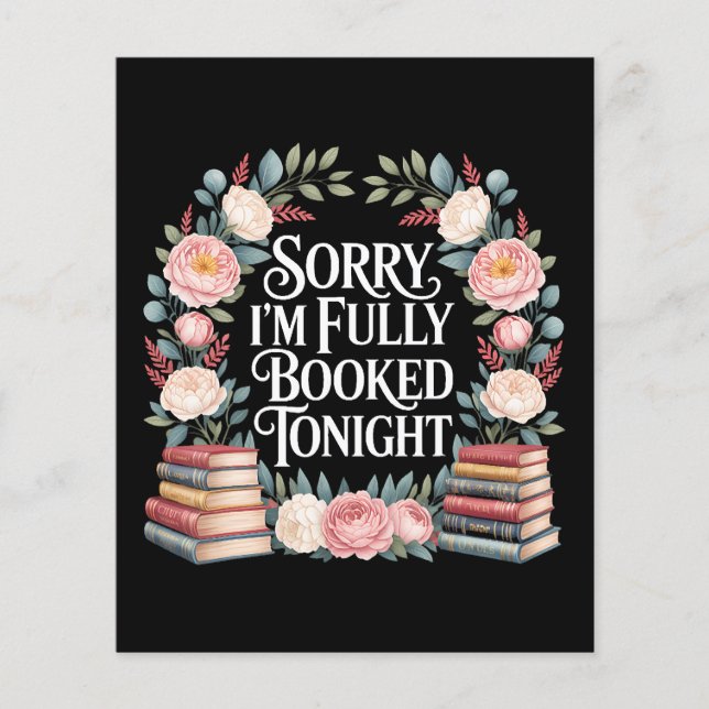 Sorry I'M Fully Booked Tonight Flygblad (Framsidan)