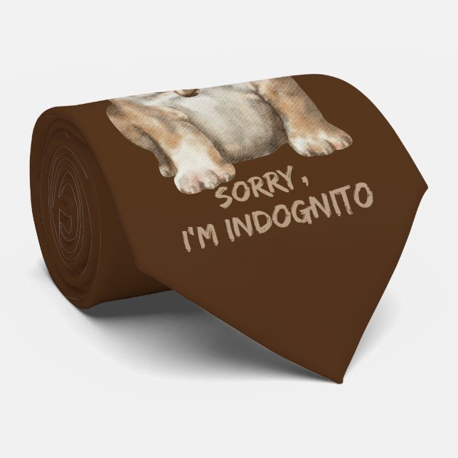SORRY I'M INDOGNITO (English Bulldog) söt valp hun Slips (Rullad)