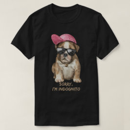 SORRY I'M INDOGNITO (English Bulldog) söt valp hun T Shirt