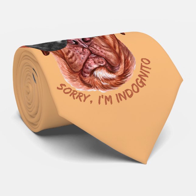 SORRY I'M INDOGNITO (Fransk Mastiff) rolig hund Slips (Rullad)