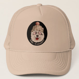 SORRY I'M INDOGNITO (Japansk spitz) rolig hund Keps