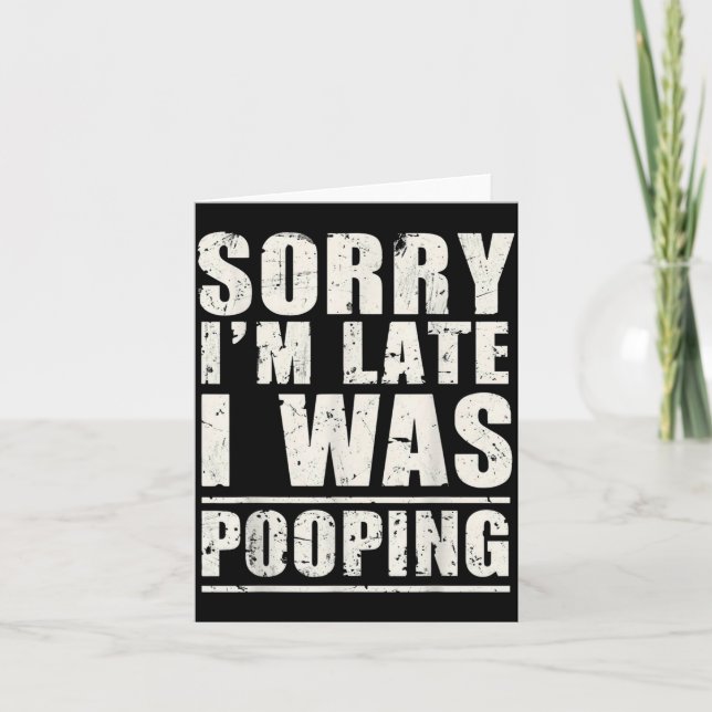 Sorry I'm Late I Was Ong  Kort (Framsida)