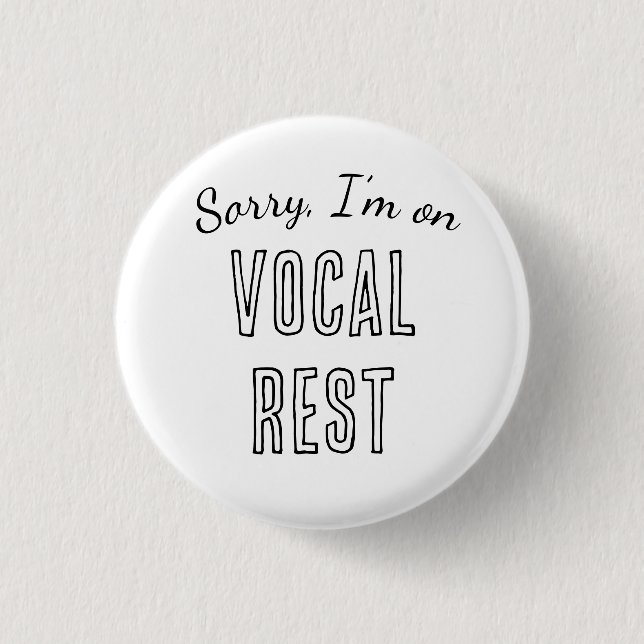 Sorry, I'm on Vocal Rest Knapp (Framsida)