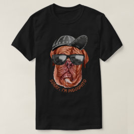 SORRY JAG ÄR INDOGNITO (Fransk Mastiff) rolig hund T Shirt