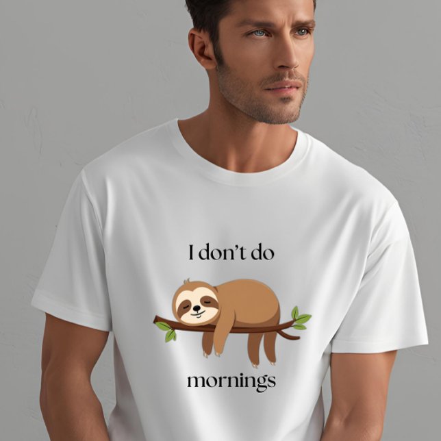 SORRY JAG GÖR INTE MORNINGS Sommar Vacation Mode T Shirt (Skapare uppladdad)