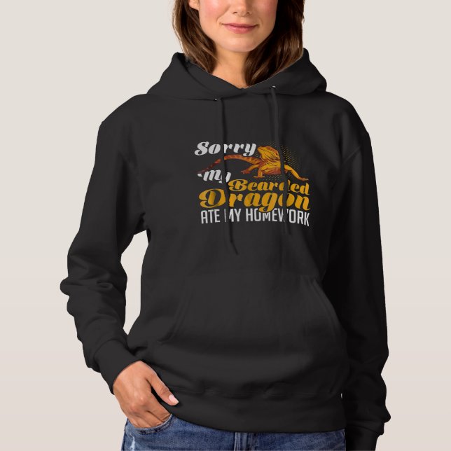   Sorry My Bearded Dragon Ate My Homework   T Shirt (Framsida)