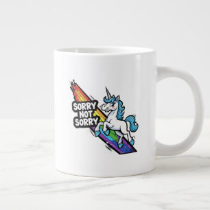 Sorry not Sorry Enhörning Jumbo Specialmugg Mugg
