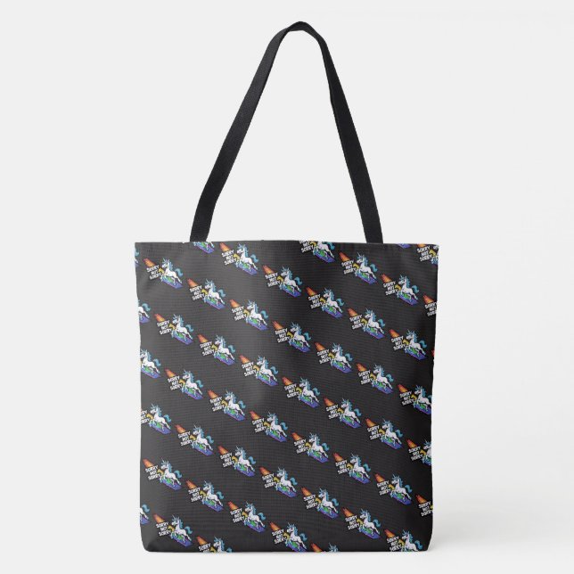 Sorry not Sorry Enhörning Totebag Tygkasse (Framsida)