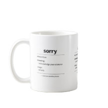 sorry – vanlig kanadensisk fras definitionsmugg
