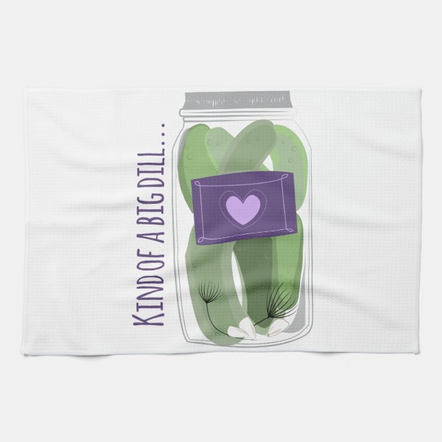 Sort av en stor Dill Kökshandduk (Horisontell)