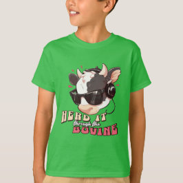 Sört den genom den söta bovkornen t shirt