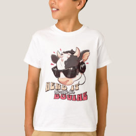 Sört den genom den söta bovkornen t shirt
