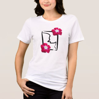 Sort svart rosa t shirt
