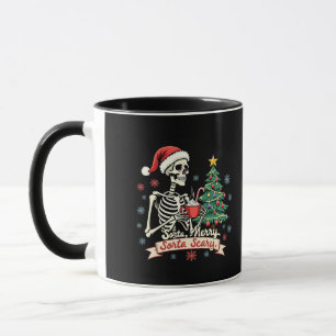 Sorta Merry Sorta Scary Spooky Skeleton Julafton Mugg