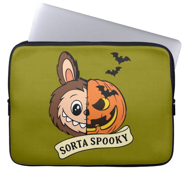 Sorta Spooky Halloween Cute Labubu Laptop Fodral (Framsidan)