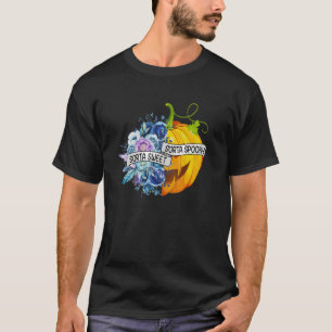 Sorta Sweet Sorta Spooky Flowers Jack O'Lantern H T Shirt