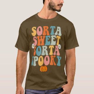 Sorta Sweet Sorta Spooky Pumpkin Halloween T Shirt
