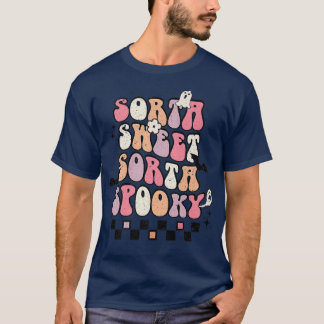 Sorta Sweet Sorta Spooky Season Boo Squad Funny Ha T Shirt