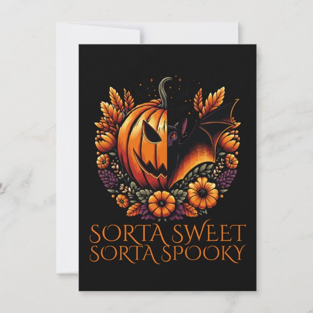 Sorta Sweet Sorta Spooky Tack Kort (Framsida)