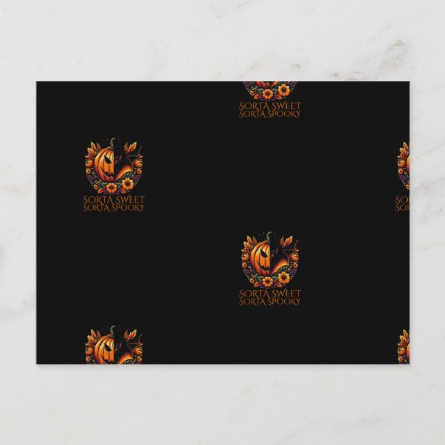 Sorta Sweet Sorta Spooky Vykort (Framsida)