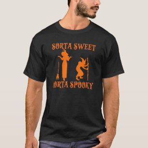 Sorta Sweet Sorta Spooky Witchy Vibes Halloweenie T Shirt