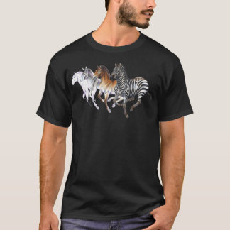 Sorten Equines - Zebra Horse Donkey T Shirt