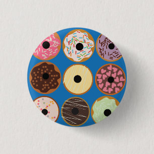 Sorter av Donuts Knapp