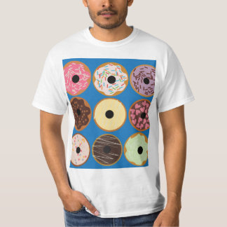 Sorter av Donuts T Shirt