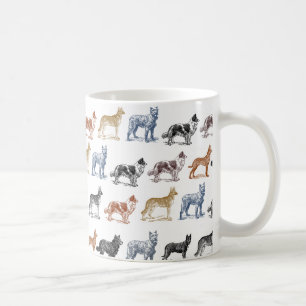 Sorter för hundar allra kaffemugg