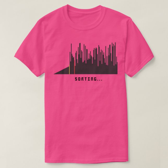 Sortera algoritm Visualizer T Shirt (Design framsida)