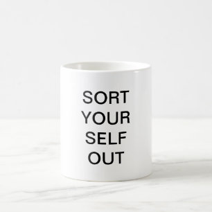 Sortera din själv ut rånar kaffemugg
