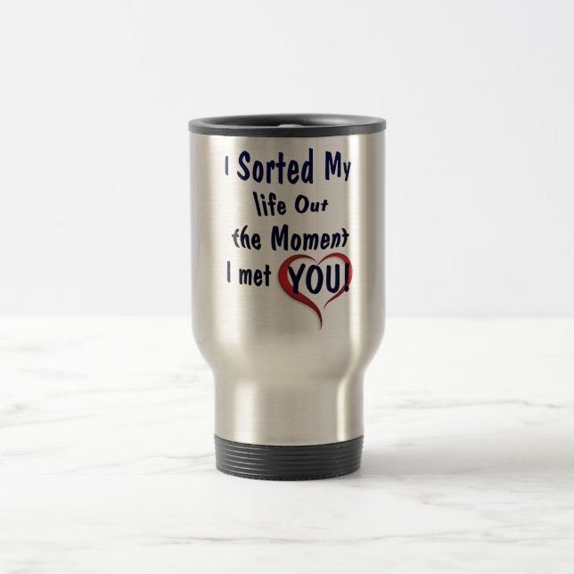 Sortera ut mitt liv åt dig resemugg (Center)