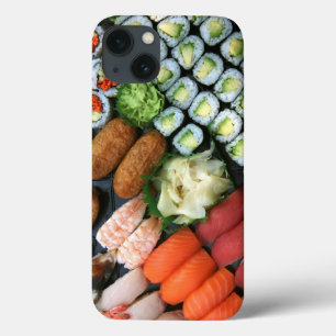 Sortering av japanska sushi-favoriter