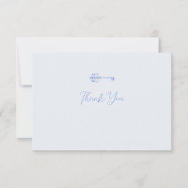 Sorteringskort för vattenfärg Nyckel Tack Kort