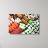 Sortiment av japanska sushi-favoriter