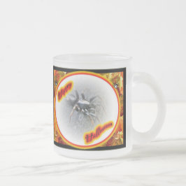 Sortuppsättning för Halloween Spider Glass Mugg