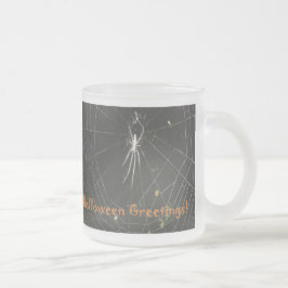 Sortuppsättning för Halloween Spider Glass Mugg