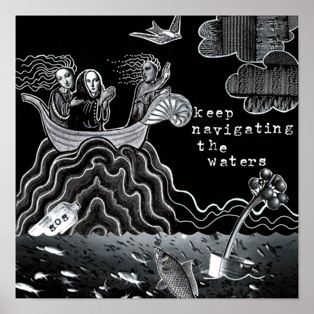 SOS-Behålla Navigera i Vatten Poster (Framsidan)