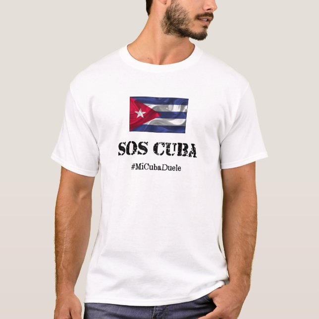 SOS Cuba #MiCubaDuele My Cuba Ontr T-Shirt (Framsida)